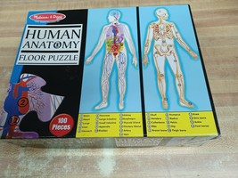 Melissa &amp; Doug 100-Piece Human Anatomy 2-Sided 4ft Long Floor Jigsaw Puz... - £11.86 GBP