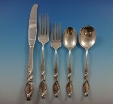 Silver Swirl by Wallace Sterling Silver Flatware Set 6 Service 30 Pieces - $1,534.50