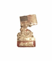 Coca-Cola World Cup 1994 USA Pin-Back Dog Kicking Soccer Ball (Missing B... - $7.88 CAD