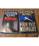 MISERY/FOUR PAST MIDNIGHT STEPHEN KING 1987/1990 FIRST EDITIONS Hard Cov... - £19.46 GBP