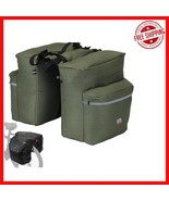 High Capacity Bicycle Saddle Bags with Rain Cover – 34L Waterproof Stora... - $57.41