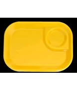 Four (4) RUBBERMAID Dinnerware Tray ~ Plastic ~ Yellow ~ 8.5&quot; x 11.75&quot; x... - £36.93 GBP