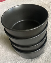Stone + Lain black cereal bowls (4) - $26.00