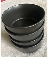 Stone + Lain black cereal bowls (4) - $26.00