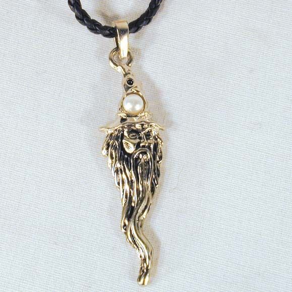 2 WIZARD HEAD ROPE NECKLACE RN610 fantasy pendant mens womens new midevi... - $6.64