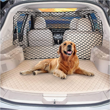 Car Dog Net Barrier 47&quot; Pet Restraint Net Vehicle Safety Backseat Divide... - £21.05 GBP