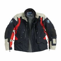  BMW Motorrad Rallye Navy Blue / Red Jacket Men’s Motorcycle/Motorbike RIDE COAT - £259.14 GBP+