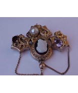 IGL Certified! Antique Victorian Unique 14k Yellow Gold Amethyst Garnet ... - $77,110.03 MXN