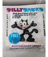 Vintage Silly Sacks fun Trash bags Felix the cat wastebasket liners 1971... - $31.00