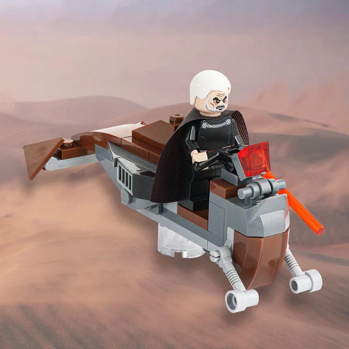 Flitknot Speeder Bike With Count Dooku Star Wars MOC - £8.27 GBP