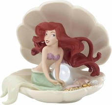 Lenox Disney Princess Ariel's Gleaming Treasure Figurine Lighted In Seashell NEW - $136.00