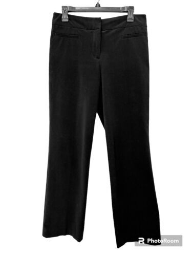 Primary image for Focus 2000 Womens Size 8 Black Tummy Control Flat Front Straight Leg Dress Pants