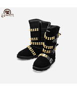 K.Signature Josephine Women&#39;s Buckled Studded  Australian Sheepskin Wint... - $1,690.71 MXN