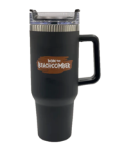 Don The Beachcomber Black Travel Tumbler Mug w/Straw - 40oz Stainless Tiki New - £27.41 GBP