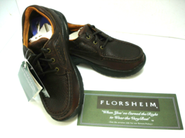 Florsheim Women&#39;s Comfortech Brown Leather Oxford Casual Shoes 5 M Slip Resist - £15.14 GBP