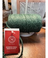 Martha Stewart HOLIDAY SPOOL DECORATIVE RIBBON GREEN SILVER 200 YARDS NWT - $364.33 MXN