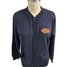 VTG Andrew Rohan 100% Acrylic Zip-up Sweater Golden Knights Pockets Sz M... - $34.00