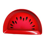 Watermelon  Plastic Serving Dish Summer Picnic 10x7 Inches - $14.73
