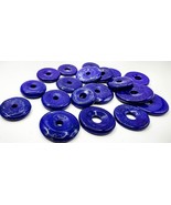 Genuine Lapis Donut Circle Pendant  15-40mm 1PCS  Round PI Gemstone Pend... - $9.70