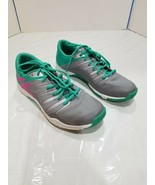 ASICS S654N Taupe Pink Glow Gray Peacock Size 8 Sneakers Cross Fit Exercise - $505.64 MXN