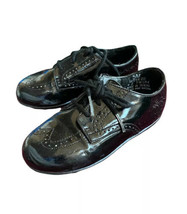 Vintage Stride Rite Black Patent Leather Baby Shoes 5 Dress Shoes Oxford Boys  - $19.80