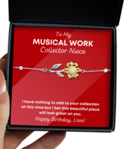 Bracelet Birthday Present For Musical Work Collector Niece - Jewelry Sunflower  - £39.92 GBP