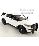 2022 Ford Explorer Police Interceptor SUV  1/24 Scale Diecast Model WHIT... - $36.62