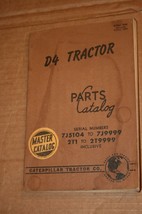 CAT Caterpillar D4 Tractor Parts Catalog  Ser.No. 7J5104 to 7J9999,  2T1-2T9999 - £59.35 GBP