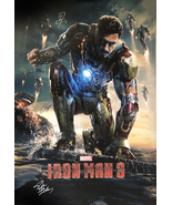 Iron man 3  Signed Movie Poster  - £175.85 GBP