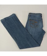 Seven7 Women’s Blue Cotton Blend Flare Bootcut Jeans Size 29 (30×29) - $46.00 CAD
