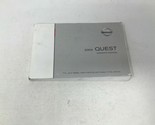 2004 Nissan Quest Owners Manual Set Handbook OEM G01B54008 - $19.79