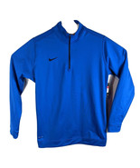 Womens Nike Pullover Size Small Blue 1/4 Zip Workout Sweatshirt - £27.95 GBP