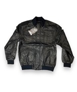 New Old Stock Ablanche Mens Full Zip Sz Large Faux Leather Jacket Vintage - £79.03 GBP