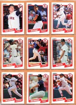 1990 Fleer Boston Red Sox Team Lot 24 dif Wade Boggs Dwight Evans Roger Clemens - £1.59 GBP
