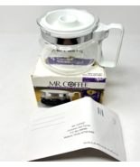NEW OPEN BOX Mr. Coffee 4 Cup Replacement Coffee Pot Decanter Carafe White - $23.27 CAD