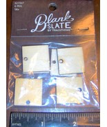 6 small WOOD SQUARES Blank TAGS with hOle 7/8&quot; square x 1/16&quot; thick Wood... - €12,61 EUR