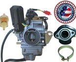 fits 26mm Carburetor Intake Manifold Kit for GY6 150cc Scooter Moped Rok... - $39.50