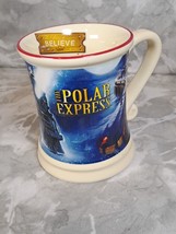The Polar Express Golden Ticket Mug Christmas Holiday Hot Cocoa Cup - £10.66 GBP