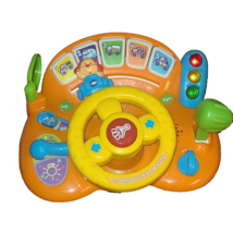 VTech Turn and Learn Driver Toy. Tested &amp; Works. Sound &amp; Lights - £10.20 GBP