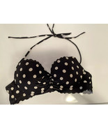 Victoria Secret Polka Dot Black/White Bikini Swim Top Size 36D - $26.18