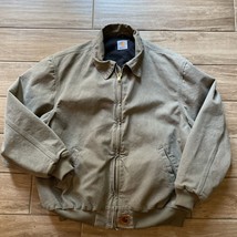 Vintage RARE Distressed Carhartt Jacket Gray / Tan Size XL - £114.02 GBP