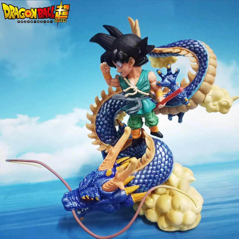 PVC 14cm Dragon Ball Gt Son Goku Figure Shenron Anime Figures Statue Model - £29.95 GBP+