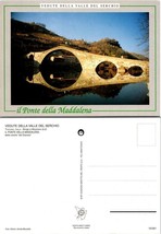 Italy Tuscany Lucca Borgo a Mozzano ponte (Bridge) della Maddalena VTG Postcard - £7.34 GBP