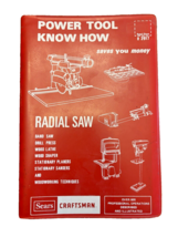 Vintage 1979 Sears Craftsman Power Tool Know How Radial Saw Book - $15.76