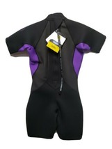 Women’s Size Extra Large Body Glove Springsuit Black and Purple Surfing Wetsuit - £24.46 GBP