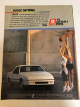 1988 Dodge Daytona Car Vintage Print Ad pa10 - £7.10 GBP