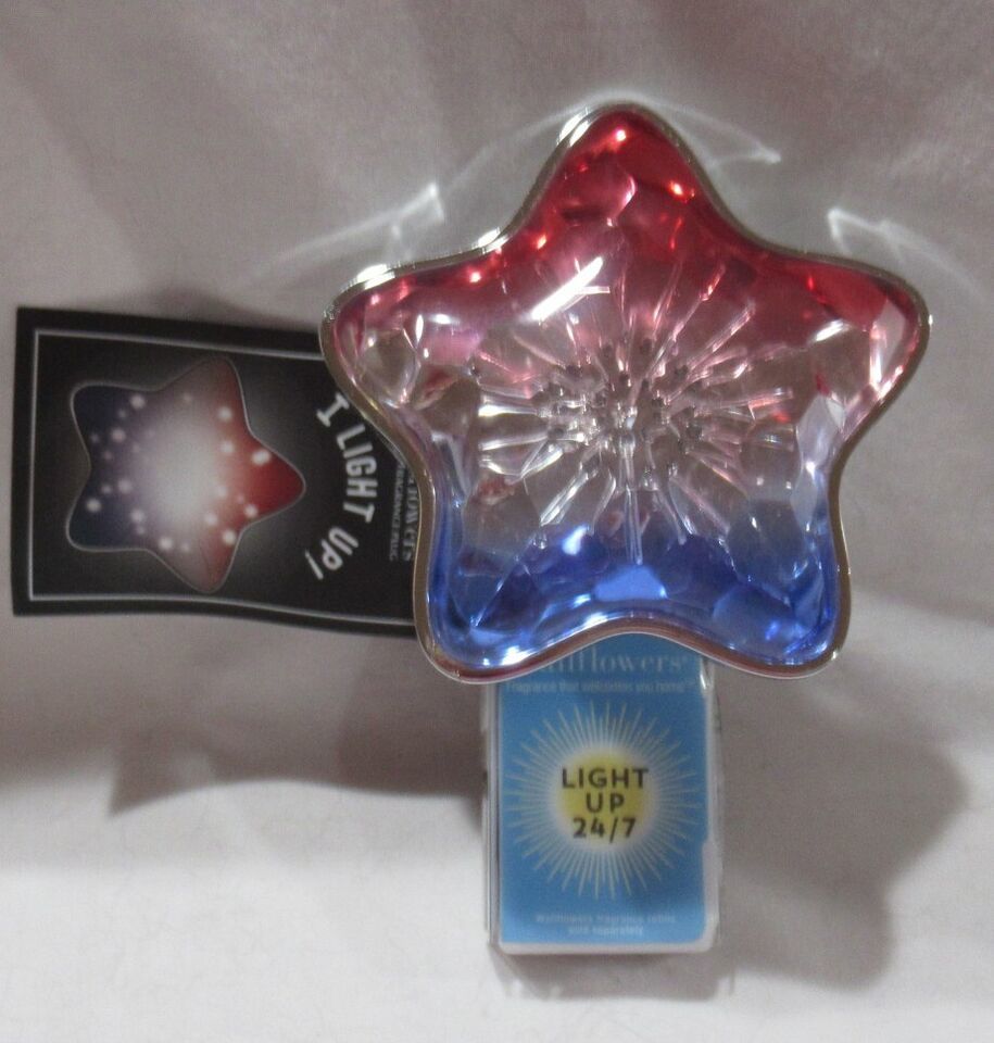 Primary image for Bath & Body Works Wallflower Fragrance Plug Pastels FIBER OPTIC STAR NIGHTLIGHT