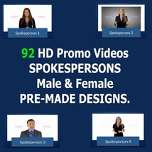 92 Spokesperson Hd Promo Videos - White Label Videos With Commercial Rights - £20.65 GBP