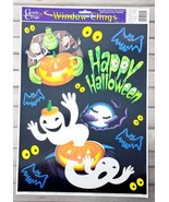 Halloween Window Decor Cling Frankenstein Ghosts Bats Dracula Mummy Eyes... - £5.08 GBP