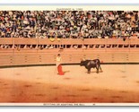 Matador Befitting or Adapting the Bull Bullfight UNP LInen Postcard S12 - $3.51